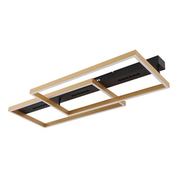 Globo 48461-54 - LED стельовий світильник LUFFY LED/54W/230V 39,8x90 cm чорний/золотий