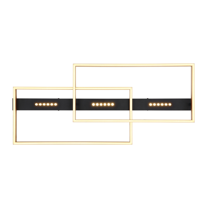 Globo 48461-54 - LED стельовий світильник LUFFY LED/54W/230V 39,8x90 cm чорний/золотий