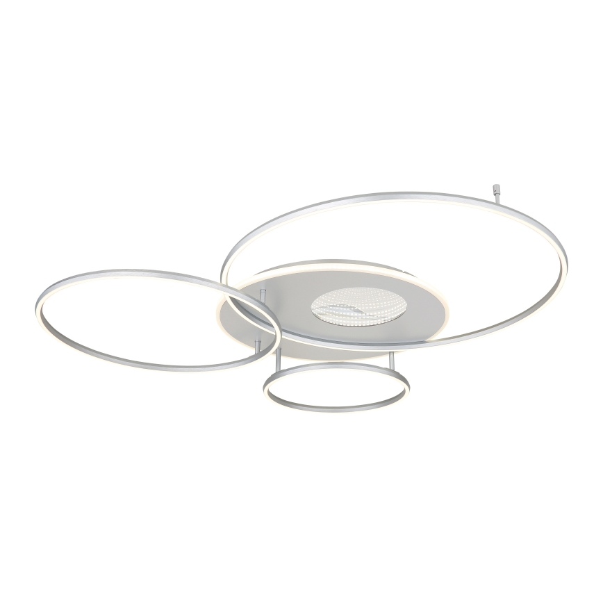Globo - диммируемый потолочный светильник LED/70 Вт/230 В 2700-6500 К матовый хром + пульт дистанционного управления