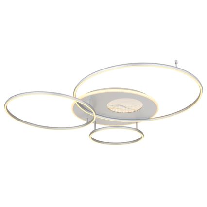 Globo - диммируемый потолочный светильник LED/70 Вт/230 В 2700-6500 К матовый хром + пульт дистанционного управления