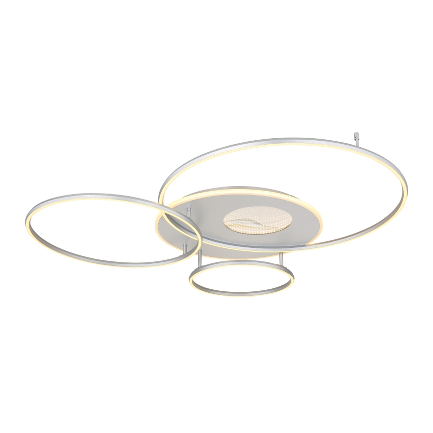 Globo - диммируемый потолочный светильник LED/70 Вт/230 В 2700-6500 К матовый хром + пульт дистанционного управления