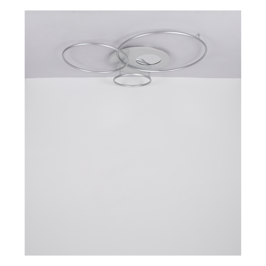 Globo - диммируемый потолочный светильник LED/70 Вт/230 В 2700-6500 К матовый хром + пульт дистанционного управления