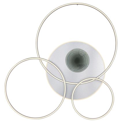 Globo - LED стельовий світильник з регулюванням яскравості LED/70W/230V 2700-6500K матовий хром + пульт дистанційного керування