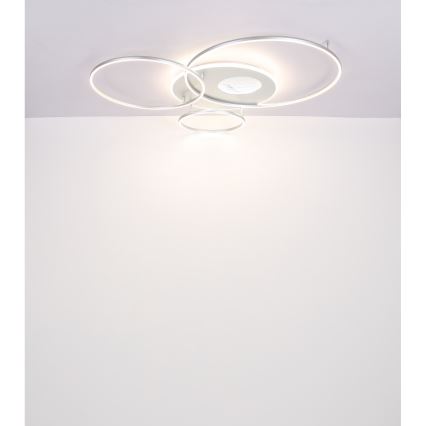 Globo - LED стельовий світильник з регулюванням яскравості LED/70W/230V 2700-6500K матовий хром + пульт дистанційного керування