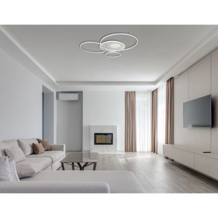 Globo - Светодиодный потолочный светильник с регулированием яркости LED/70W/230V 2700-6500K матовый хром + дистанционное управление