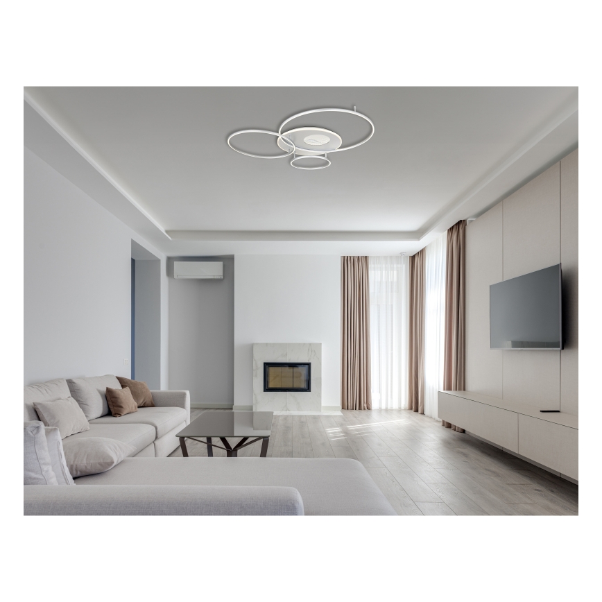 Globo - Светодиодный потолочный светильник с регулированием яркости LED/70W/230V 2700-6500K матовый хром + дистанционное управление