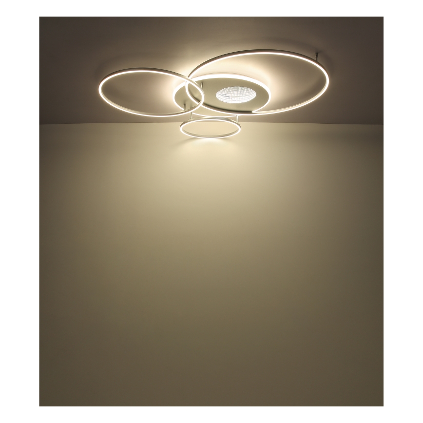 Globo - Светодиодный потолочный светильник с регулированием яркости LED/70W/230V 2700-6500K матовый хром + дистанционное управление