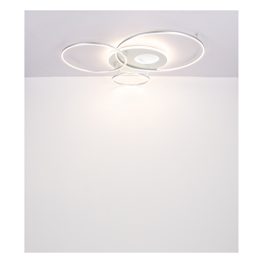 Globo - Светодиодный потолочный светильник с регулированием яркости LED/70W/230V 2700-6500K матовый хром + дистанционное управление