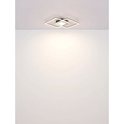 Globo - LED регульований стельовий світильник LED/32W/230V 2700-6500K 42,6x42,6 cm чорний + пульт дистанційного керування