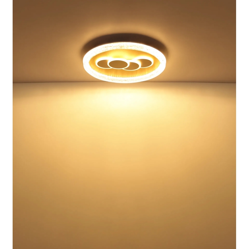 Globo - LED стельовий світильник, 40 Вт/230 В, 3000 К, діаметр 49,5 см, золотистий