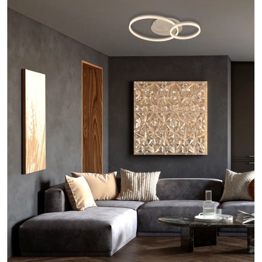 Globo - LED стельовий світильник LED/30W/230V 3000K 70x50 см бежевий