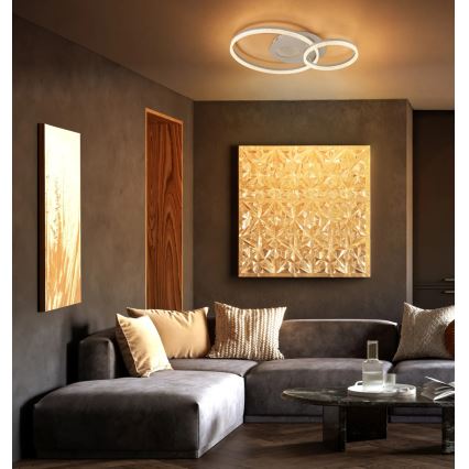 Globo - LED стельовий світильник LED/30W/230V 3000K 70x50 см бежевий