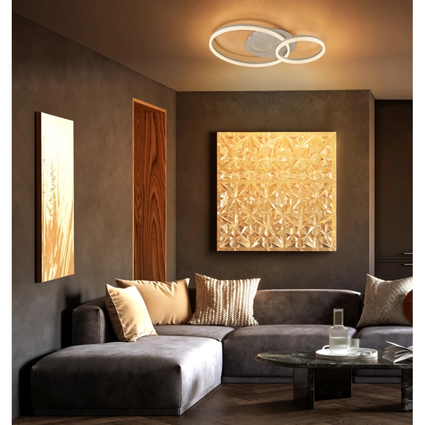 Globo - LED стельовий світильник LED/30W/230V 3000K 70x50 см бежевий
