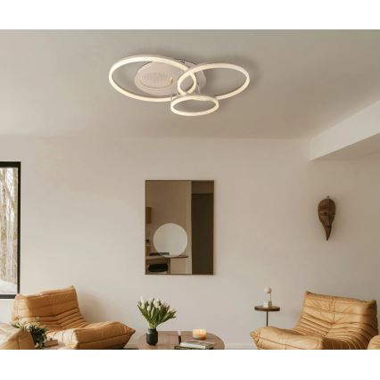 Globo - LED-потолочный светильник LED/40 Вт/230 В 3000 К 78x60 см бежевый