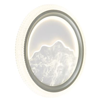 Globo - LED стельовий світильник 28 Вт, 230 В, 3000/4200/6000 К, діаметр 39,5 см, сріблястий
