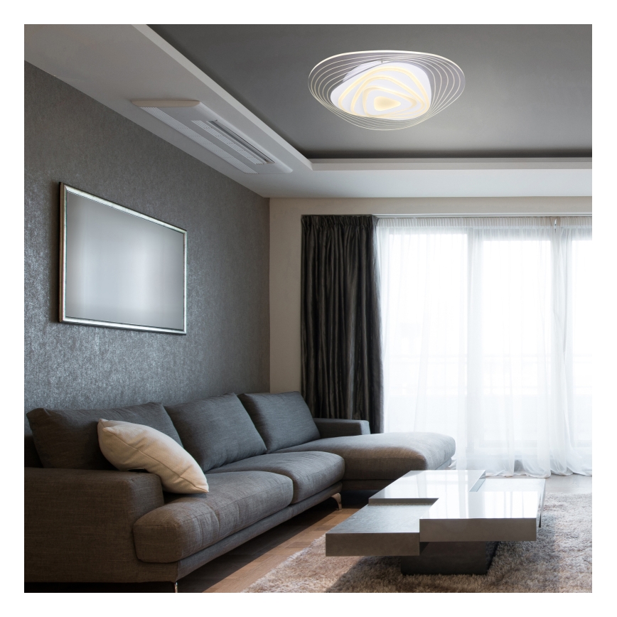 Globo - Светодиодный потолочный светильник с регулированием яркости LED/40W/230V 3000-6500K 50,2x48,8 см Wi-Fi Tuya + дистанционное управление