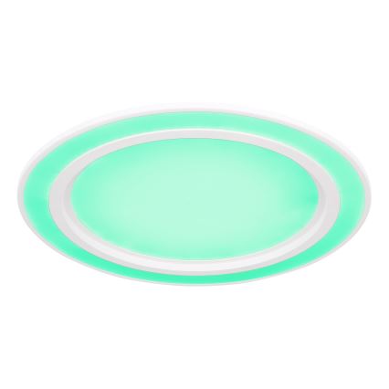Globo - Світлодіодний стельовий світильник RGB з регулюванням яскравості LED/15W/230V + LED/15W + дистанційне керування