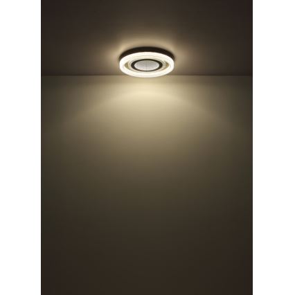 Globo - Светодиодный потолочный светильник с регулированием яркости LED/48W/230V 2700-6000K диаметр 48 см антрацит + дистанционное управление
