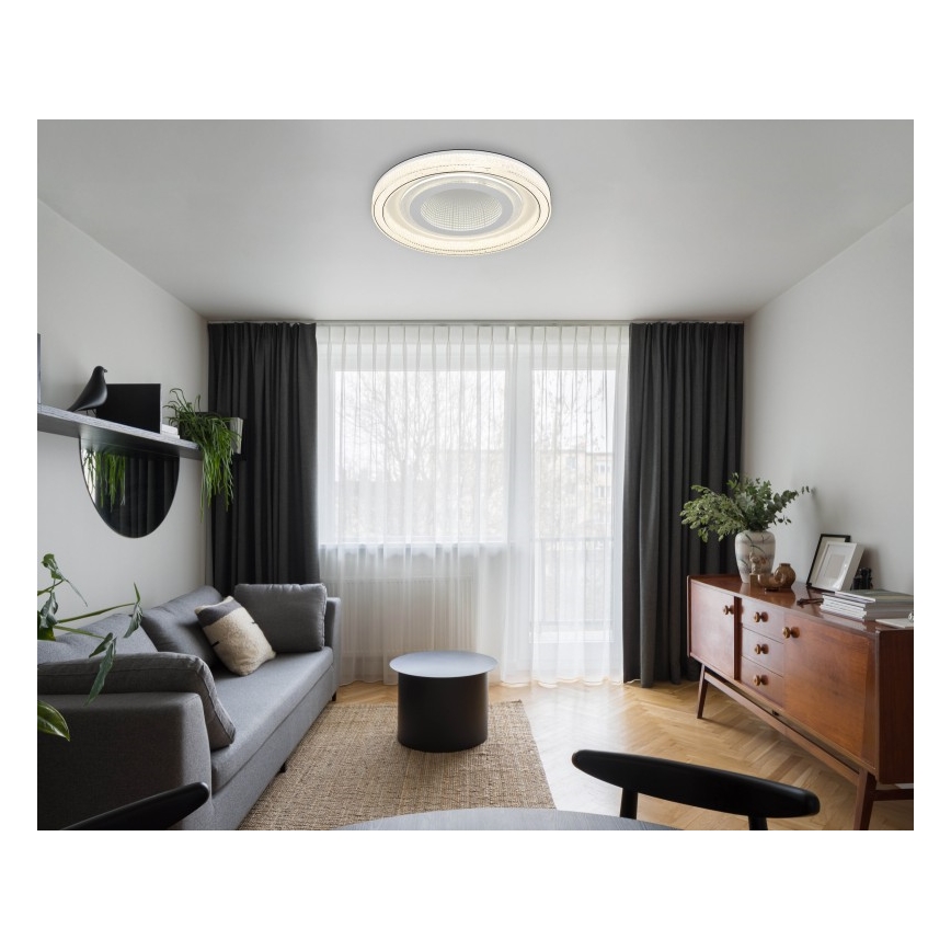 Globo - Светодиодный потолочный светильник с регулированием яркости LED/48W/230V 2700-6000K диаметр 48 см белый + дистанционное управление