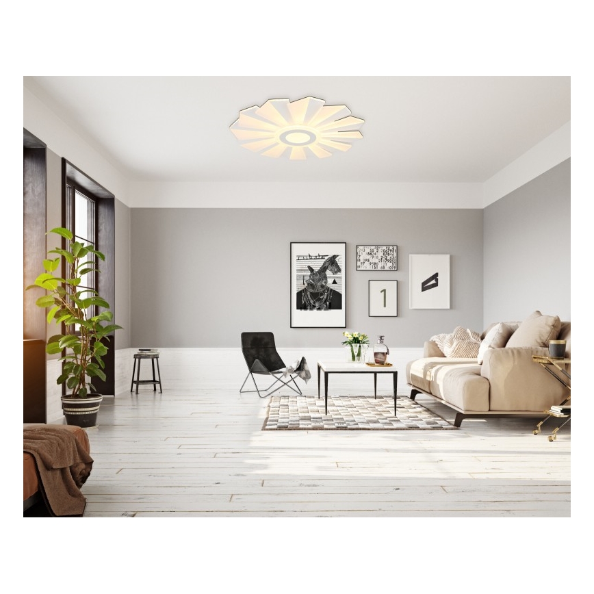 Globo - Світильник стельовий світлодіодний димований LED/58W/230V 2700-6000K діам. 50 см білий + дистанційне керування