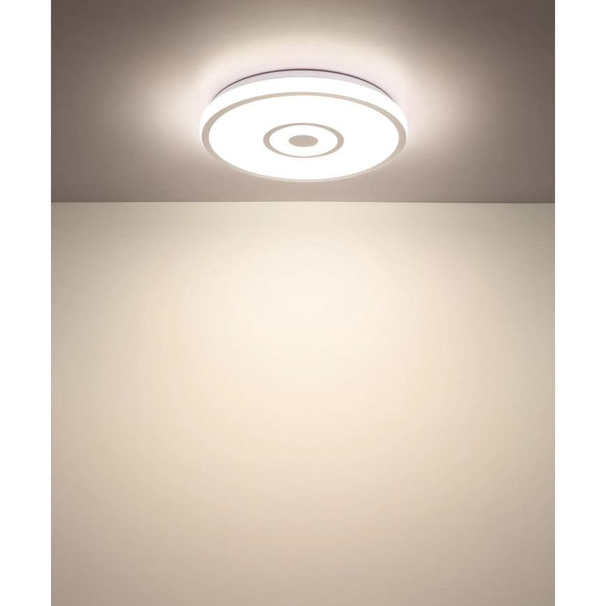Globo - LED стельовий світильник LED/24W/230V 3000/4000/6000K діам. 38 см білий/матовий хром