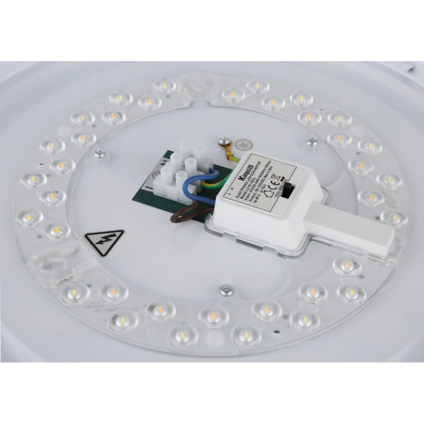 Globo - LED стельовий світильник LED/24W/230V 3000/4000/6000K діам. 38 см білий/матовий хром