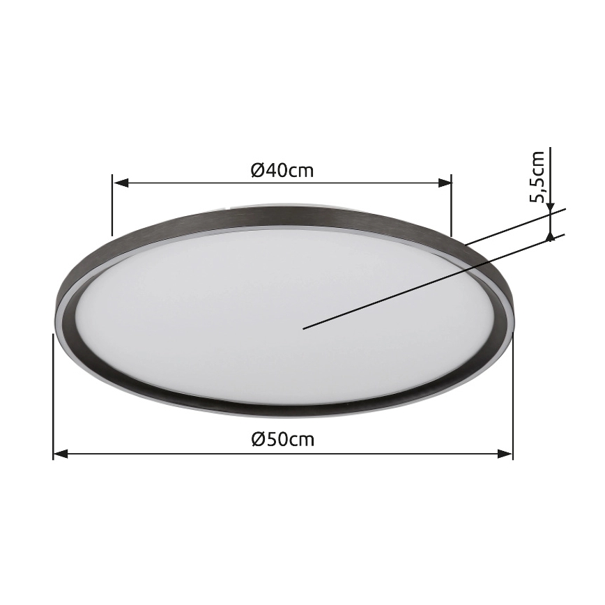 Globo - Светодиодный потолочный светильник с регулированием яркости LED/48W/230V 2700-6000K + дистанционное управление диаметр 50 см