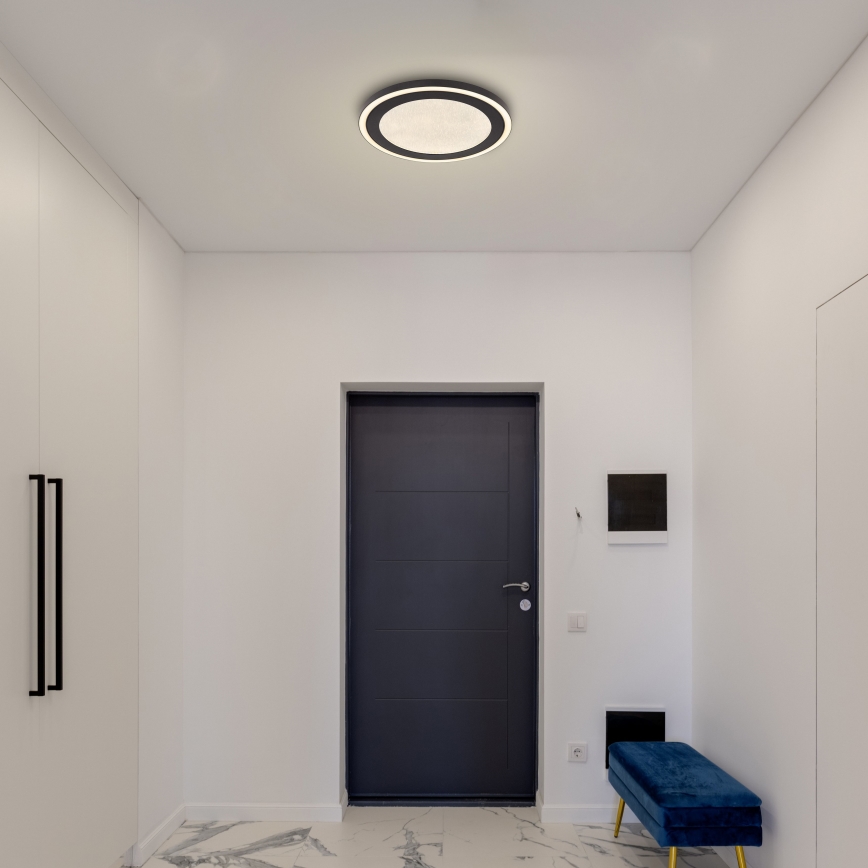 Globo - Стельовий LED світильник LED/24W/230V 4000K діаметр 34 см чорний