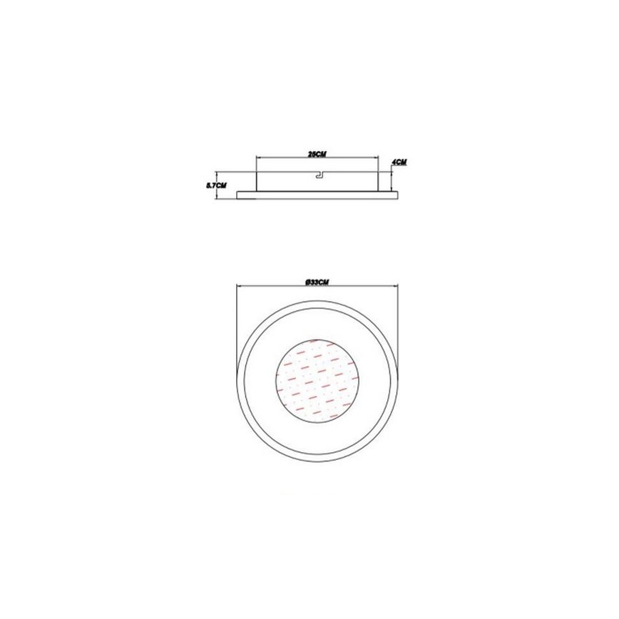 Globo - Светодиодный потолочный светильник LED/24W/230V 2700/4500/6500K диаметр 33 см