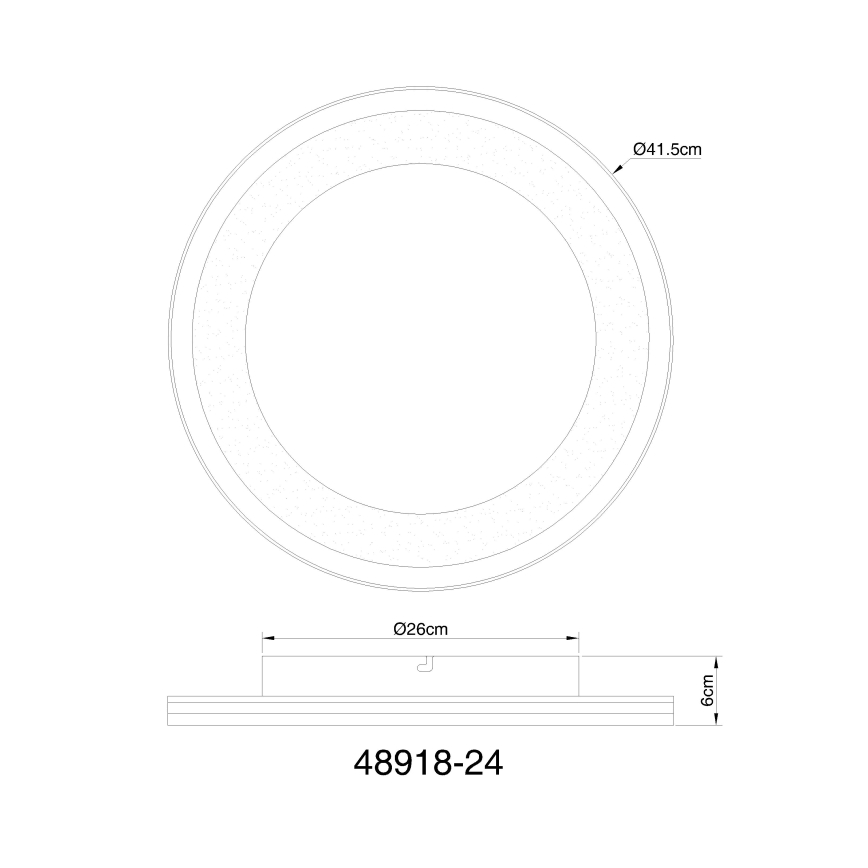 Globo - Светодиодный потолочный светильник с регулированием яркости LED/24W/230V 2700-6000K + дистанционное управление