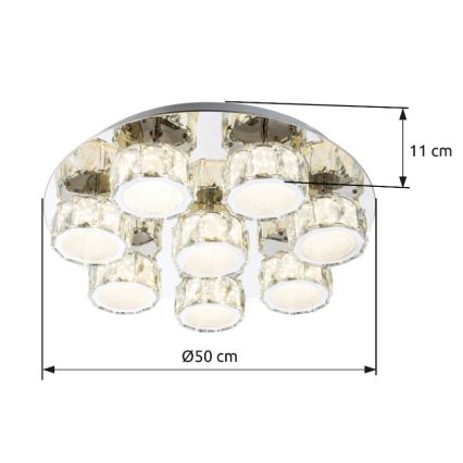 Globo - Светодиодный потолочный светильник с регулированием яркости LED/64W/230V 4000K диаметр 50 см