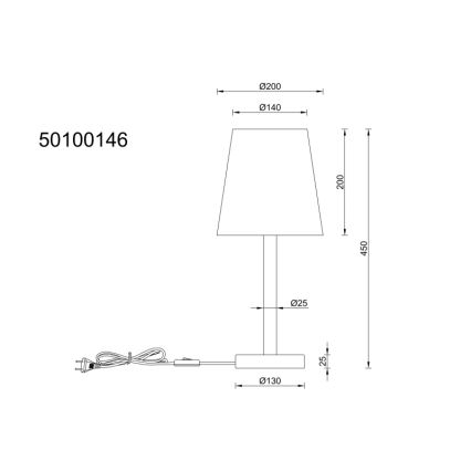 Globo - Настольная лампа 1xE14/25W/230V