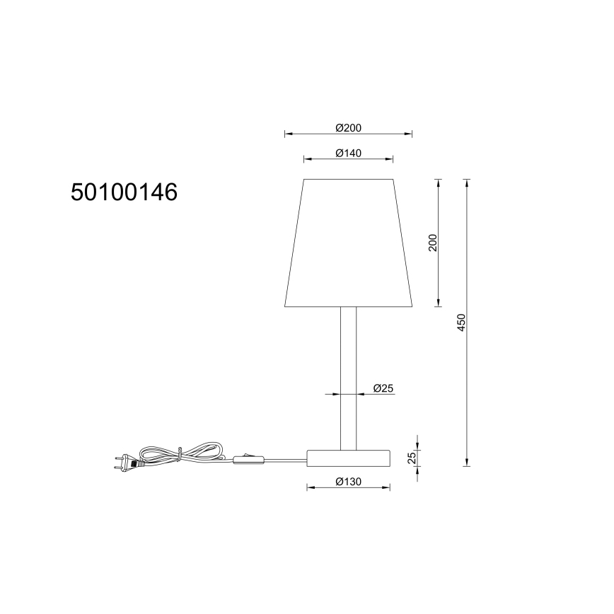 Globo - Настольная лампа 1xE14/25W/230V