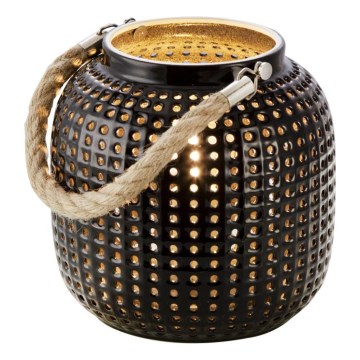 Globo 50770108 - Декоративная настольная лампа BOLA 1xE14/40W/230V черная