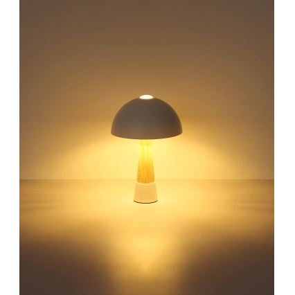 Globo - Настільна лампа 1xE27ILLU/40W/230V кремова