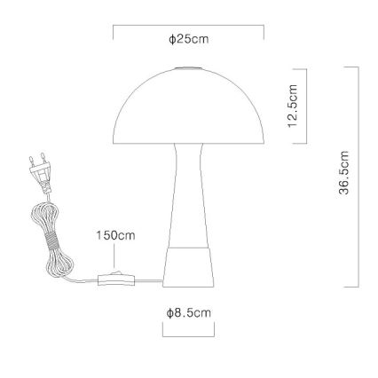 Globo - Настольная лампа 1xE27ILLU/40W/230V зелёная