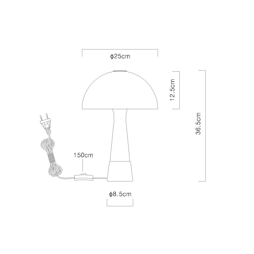 Globo - Настольная лампа 1xE27ILLU/40W/230V бежевая