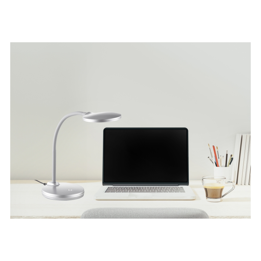 Globo - Светодиодная сенсорная настольная лампа с регулированием яркости LED/4W/230V серебристый