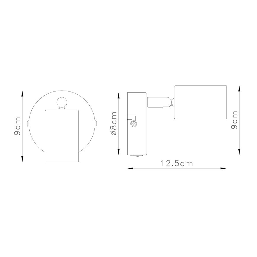 Globo - Настінний точковий світильник 1xE27/60W/230V