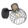 Globo 54012-1S - Настенный прожектор LUISE 1xE27/40W/230V