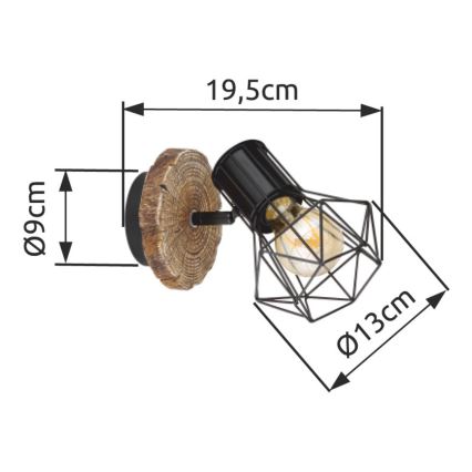 Globo - Настенный точечный светильник 1xE27/60W/230V