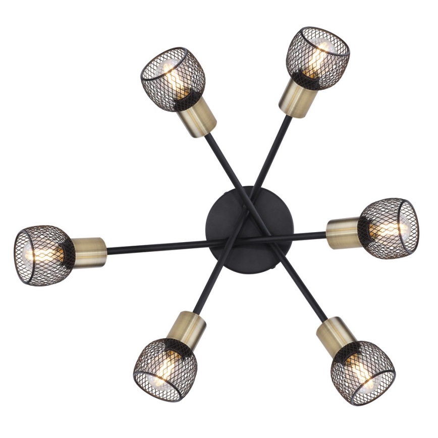 Globo 54028-6S - Припотолочная люстра FIASTRA 6xE14/40W/230V
