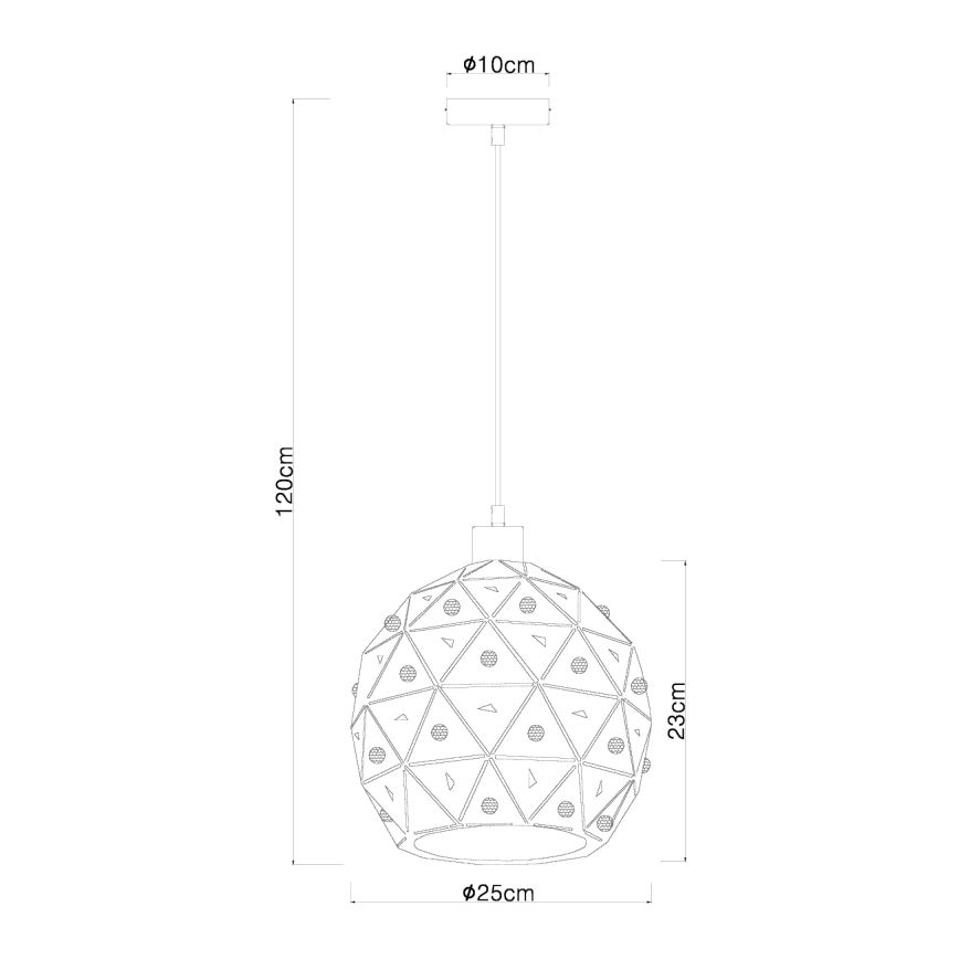 Globo 54029H - Подвесная люстра JODIE 1xE27/60W/230V диаметр 25 см