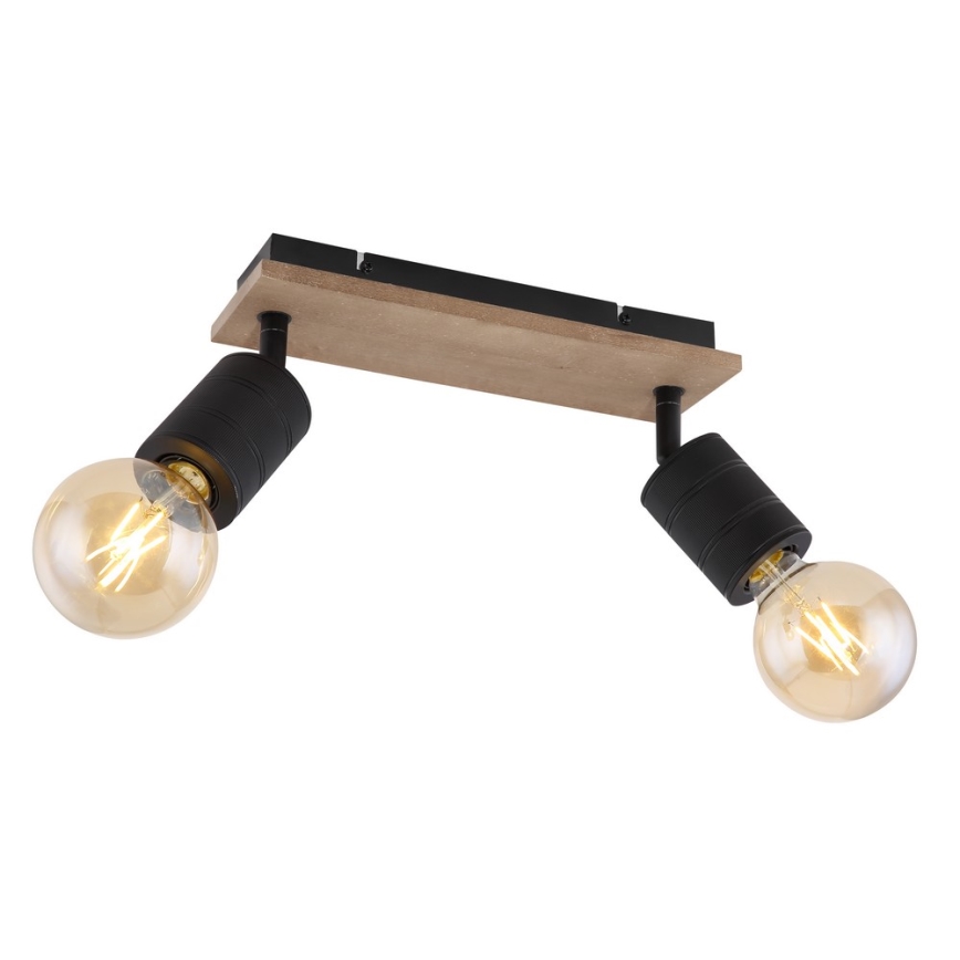 Globo - Точечный светильник 2xE27/60W/230V тополь