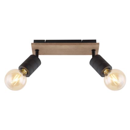 Globo - Точечный светильник 2xE27/60W/230V тополь