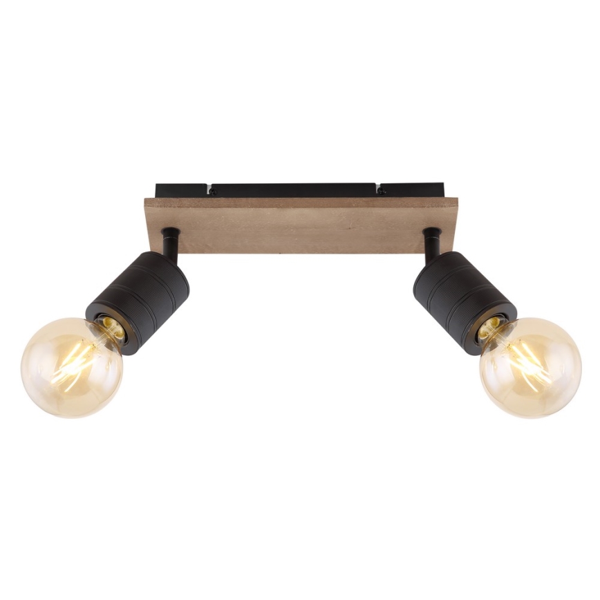 Globo - Точечный светильник 2xE27/60W/230V тополь