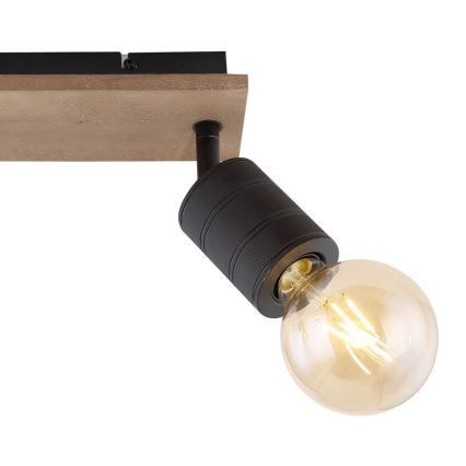 Globo - Точковий світильник 2xE27/60W/230V тополя