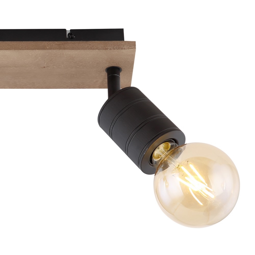 Globo - Точковий світильник 2xE27/60W/230V тополя