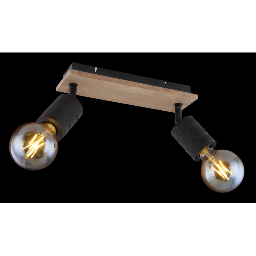 Globo - Точковий світильник 2xE27/60W/230V тополя