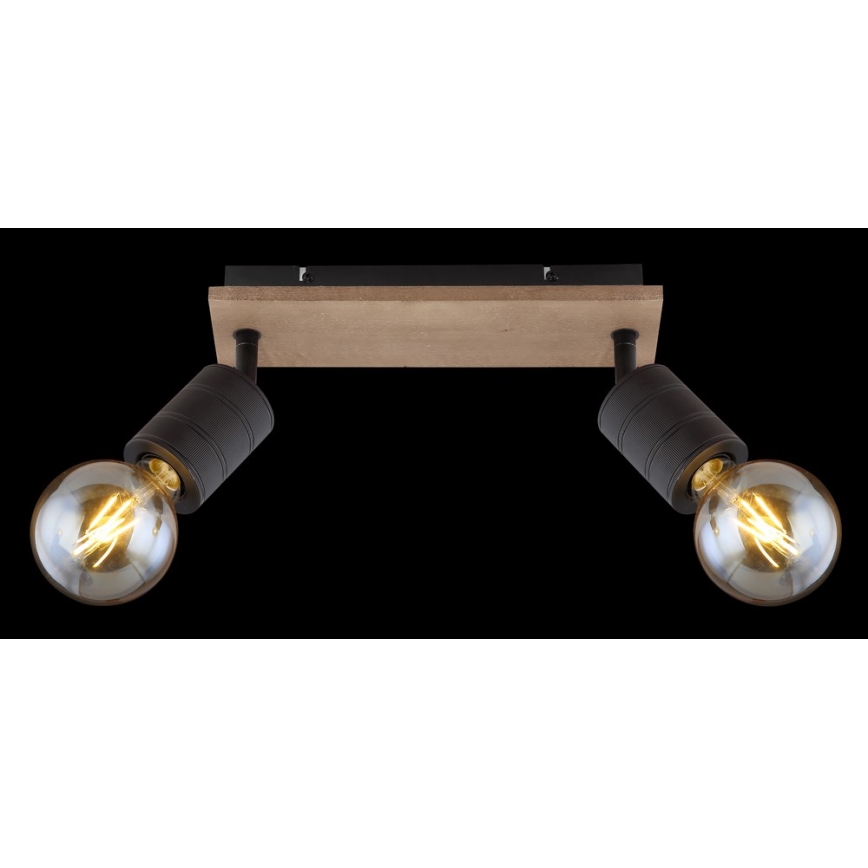 Globo - Точковий світильник 2xE27/60W/230V тополя